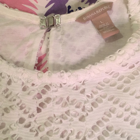 Banana Republic white top size L - Picture 2 of 4
